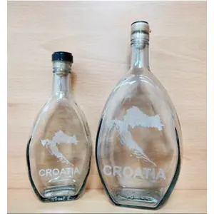 Staklena boca VETRO PJESKARENA CROATIA 200ML + ČEP