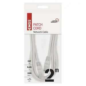 Kabel EMOS MREŽNI KABEL UTP CAT5e 2m - S9123