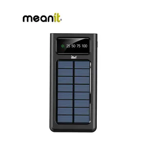 Powerbank Meanit solarni i svjetiljka 10.000MAH P1