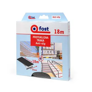Ljepljiva traka FOST PROTUKLIZNA CRNA 25MM/18M
