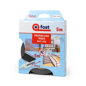Ljepljiva traka FOST PROTUKLIZNA CRNA 25MM/5M