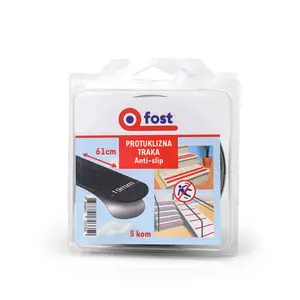 Ljepljiva traka FOST PROTUKLIZNA CRNA, 19MM/61CM, 5KOM