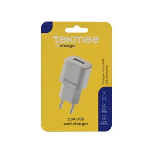 TEKMEE PUNJAČ ZIDNI 2.0A, 1 USB PORT - BIJELI