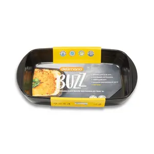 Posuda za pečenje DELIMANO BUZZ staklo,5x32 cm,2l,crni