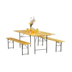 Drvena vrtna garnitura pivska Elegance 90x200