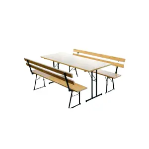 Drvena vrtna garnitura pivska Elegance PRO 900x2000 sa naslonom