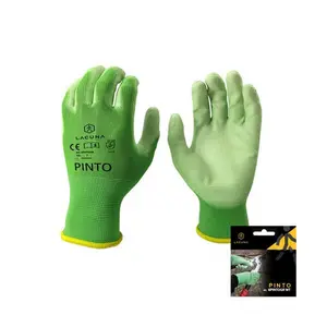 Zaštitne rukavice PINTO SA PU PREMAZOM ZELENA VEL. 10