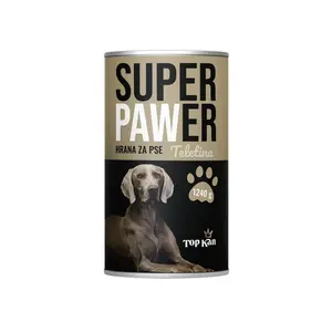 Hrana za pse SUPER PAWER MOKRA 1240 g TELETINA