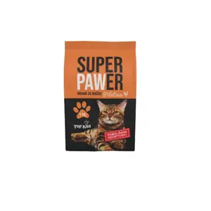 Hrana za mačke SUPER PAWER SUHA 1 KG PILETINA