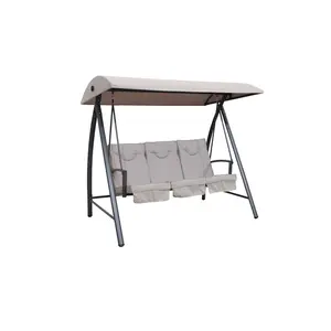 Metalna ljuljačka Camelia taupe 198x125x179 cm