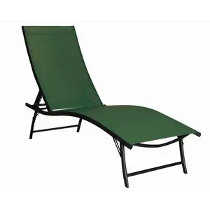 Metalna ležaljka Thera zelena 183/149X54,5X48/99 cm