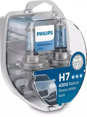 Žaruljice PHILIPS H7 12V White Vision Ultra set