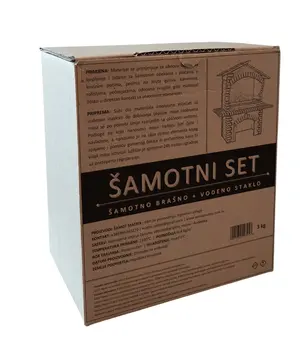 Vatrostalni mort Šamotni set 3 kg