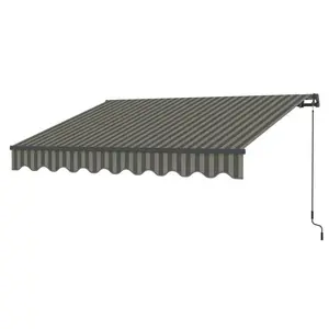 Tenda Tika 3,95x2,5 m, siva pruge
