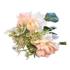 Umjetni buket krizantema 29 cm sv.roza