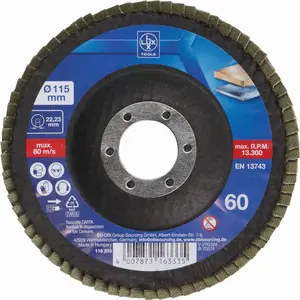 Brusna ploča lamelirana Lux Tools 115 mm K60