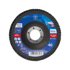Brusna ploča lamelirana Lux Tools 115mm K40 za metal