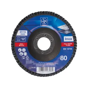Brusna ploča lamelirana Lux Tools 115mm K80 za metal