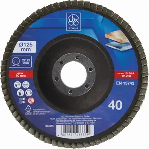 Brusna ploča lamelirana Lux Tools 125 mm K40