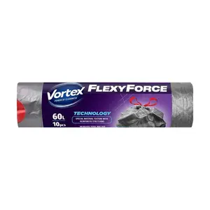 Vrećice VORTEX FLEKSIBILNA ČELIČNA S VEZICAMA 60L/10KOM