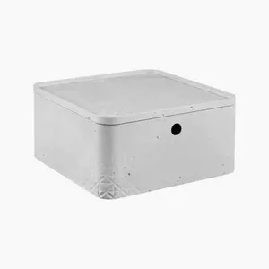 Organizator Curver beton L poklopac, 28x28x14cm, 8,5l