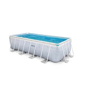 Montažni bazen Intex 4x2x1 m Chevron Prism Rectangular pool set
