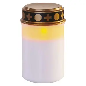 Elektronski lampion Emos LED bijeli, timer, 1500 h