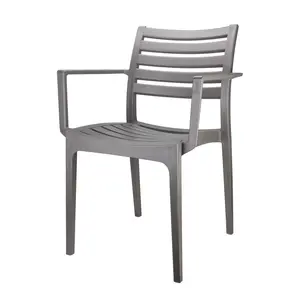 Plastična stolica Capri tamnosiva