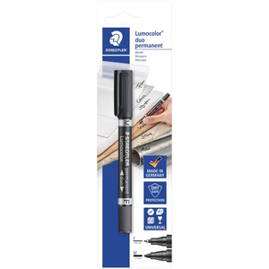 Marker STAEDTLER DUO PREMANENTNI, 06mm I 1,5mm, VODOOTPORAN, DRY SAFE, AIRPLANE SAFE, EKOLOŠKA TINTA