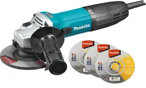 Makita GA4530R + 3 rezne ploče 115 mm