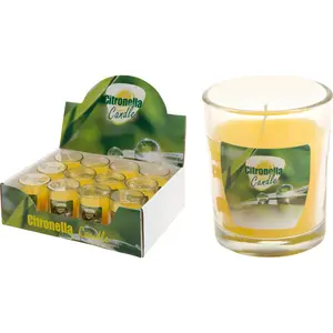 Svijeća Citronela u čaši