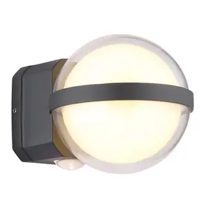 Zidna rasvjeta Globo LED 12W 1320lm 3000K IP54 Illi Antracit