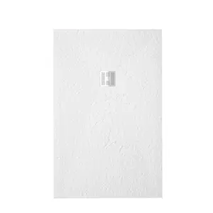 Tuš kada Zenon Smart Slate Snow, 80x120 cm