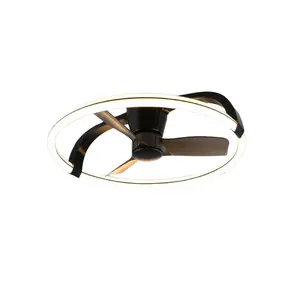 Stropni ventilator Reality LED Stockholm Black 37W 4300lm 2700-6000K