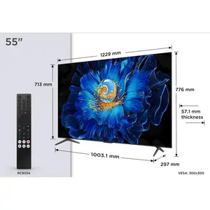QLED TV TCL 55C61KS UHD DVB-T2/S2 GOOGLE TV MINI LED-1