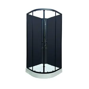 Tuš kabina Aquaart Eva Black 90x90x205 cm