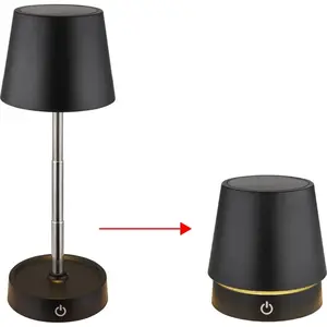 Stolna lampa Globo LED Carlos Black 30lm podesiva visina