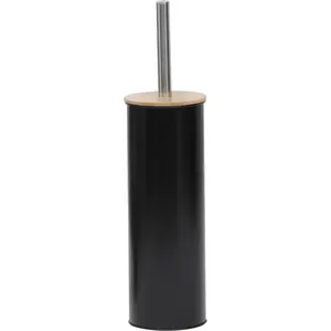 WC četka Tendance metal/bambus, crna