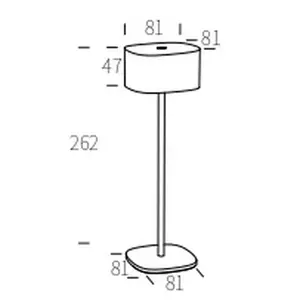Stolna lampa Ferotehna LED 2W 3000K 90lm IP44 Mocha Lucy-2