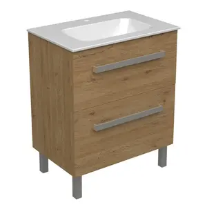 Kupaonski ormarić Aquaart Sara 70, donji, hrast natural