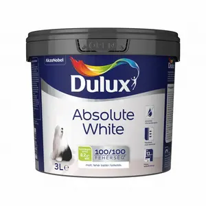 Boja za zid Dulux Absolute White, 3 l