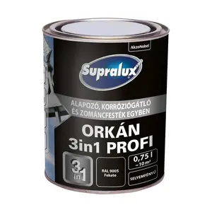 Boja za metal Supralux Orkan 3U1 Profi RAL 9005 - 0,75 l