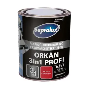 Boja za metal Supralux Orkan 3U1 Profi RAL 3002 - 0,75 L