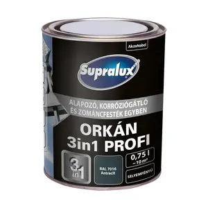 Boja za metal Supralux Orkan 3U1 Profi RAL 7016 - 0,75 l