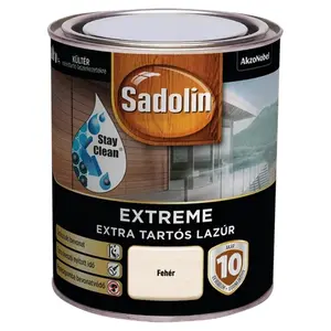 Lazura za drvo Sadolin Extreme bijeli, 0,7 l
