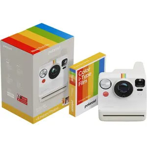 Fotoaparat Now Gen 3 Pebble White + Color Film bundle (8 photos)
