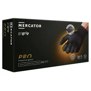 Zaštitne rukavice Lacuna Jednokratne Gogrip Pro Crne Vel.L