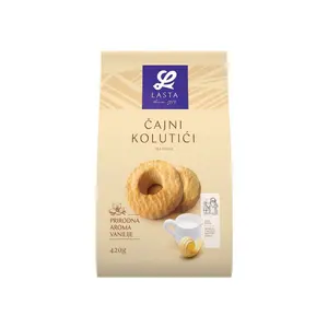 Keks Lasta čajni kolutići 750g. Classic