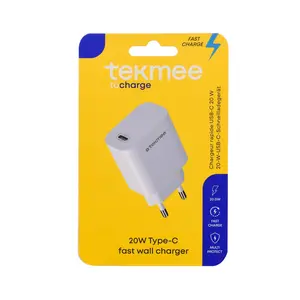 Tekmee punjač zidni 20W/ type C - slim brzo punjenje