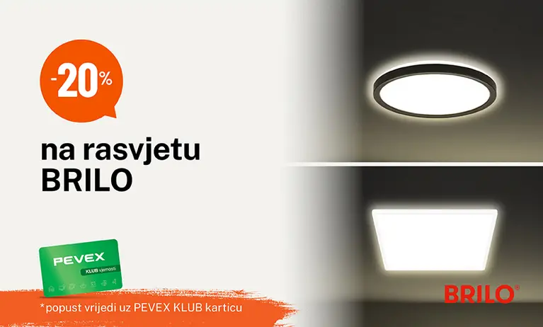 20% popusta na rasvjetu Brilo